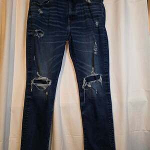 American Eagle AirFlex+ Patched Skinny Jean 34×30